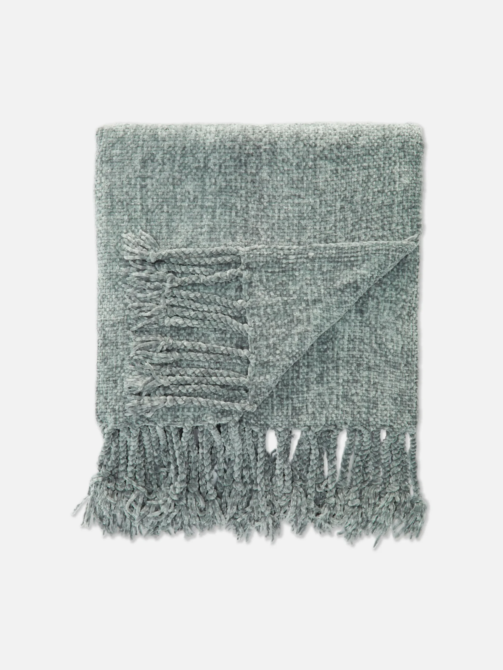 Petite Couverture En Chenille à Pampilles