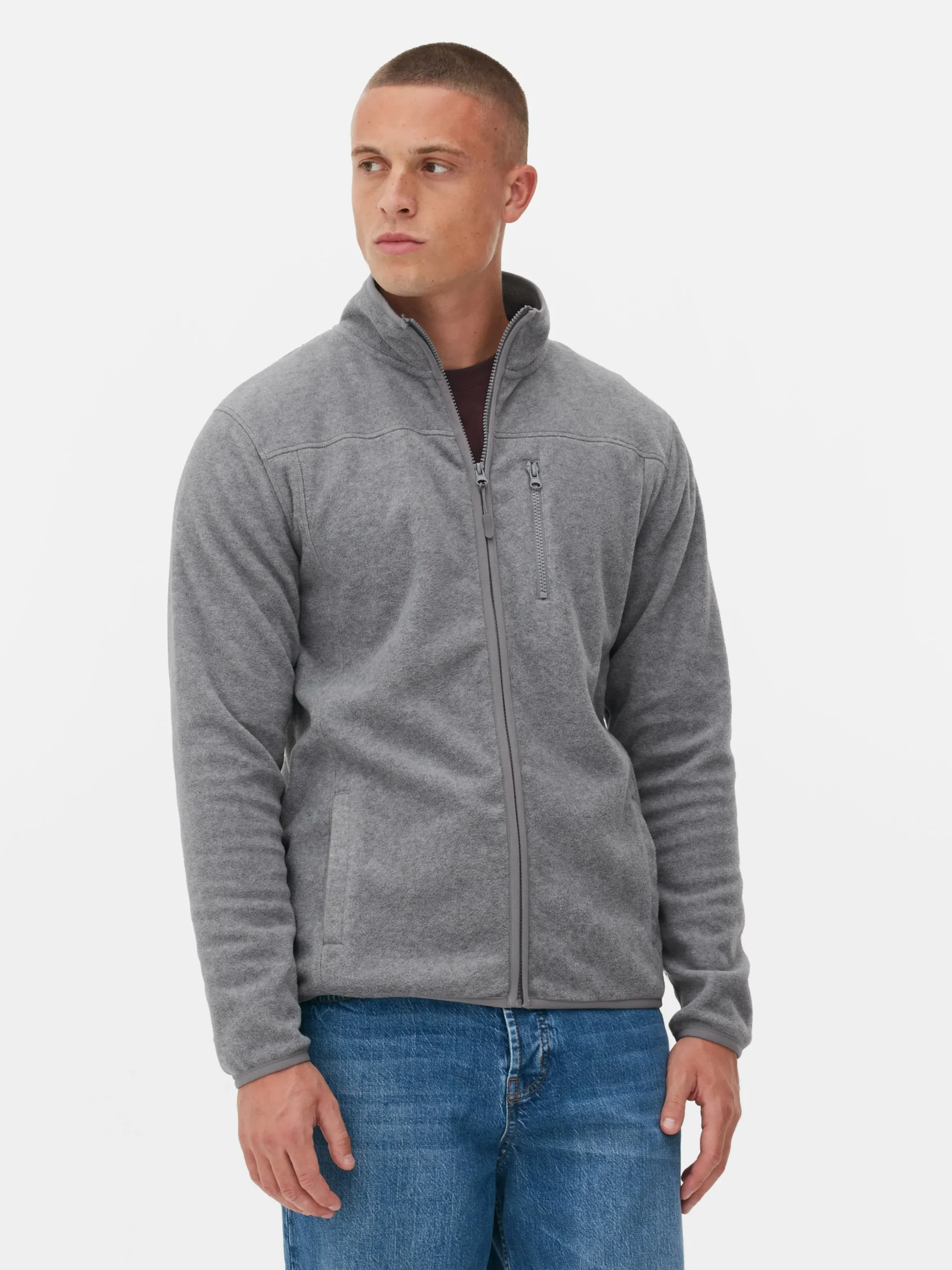Polaire Zippée à Col Cheminée