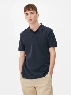 Polo En Piqué à Manches Courtes