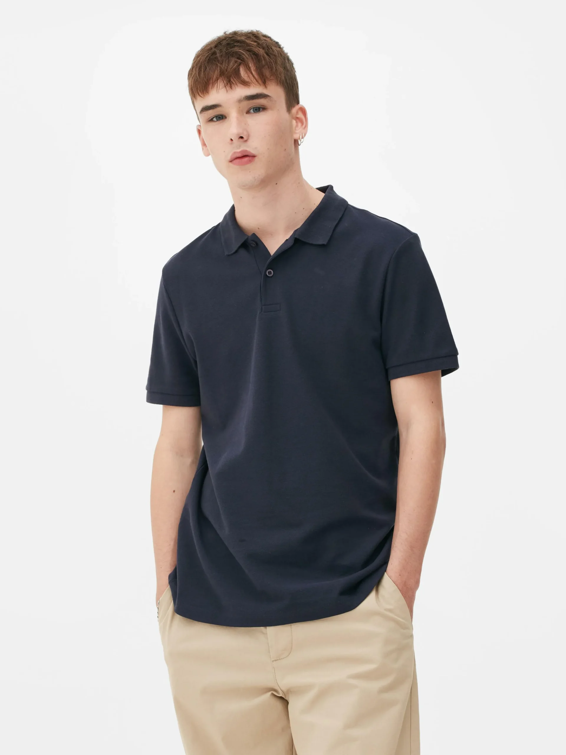 Polo En Piqué à Manches Courtes