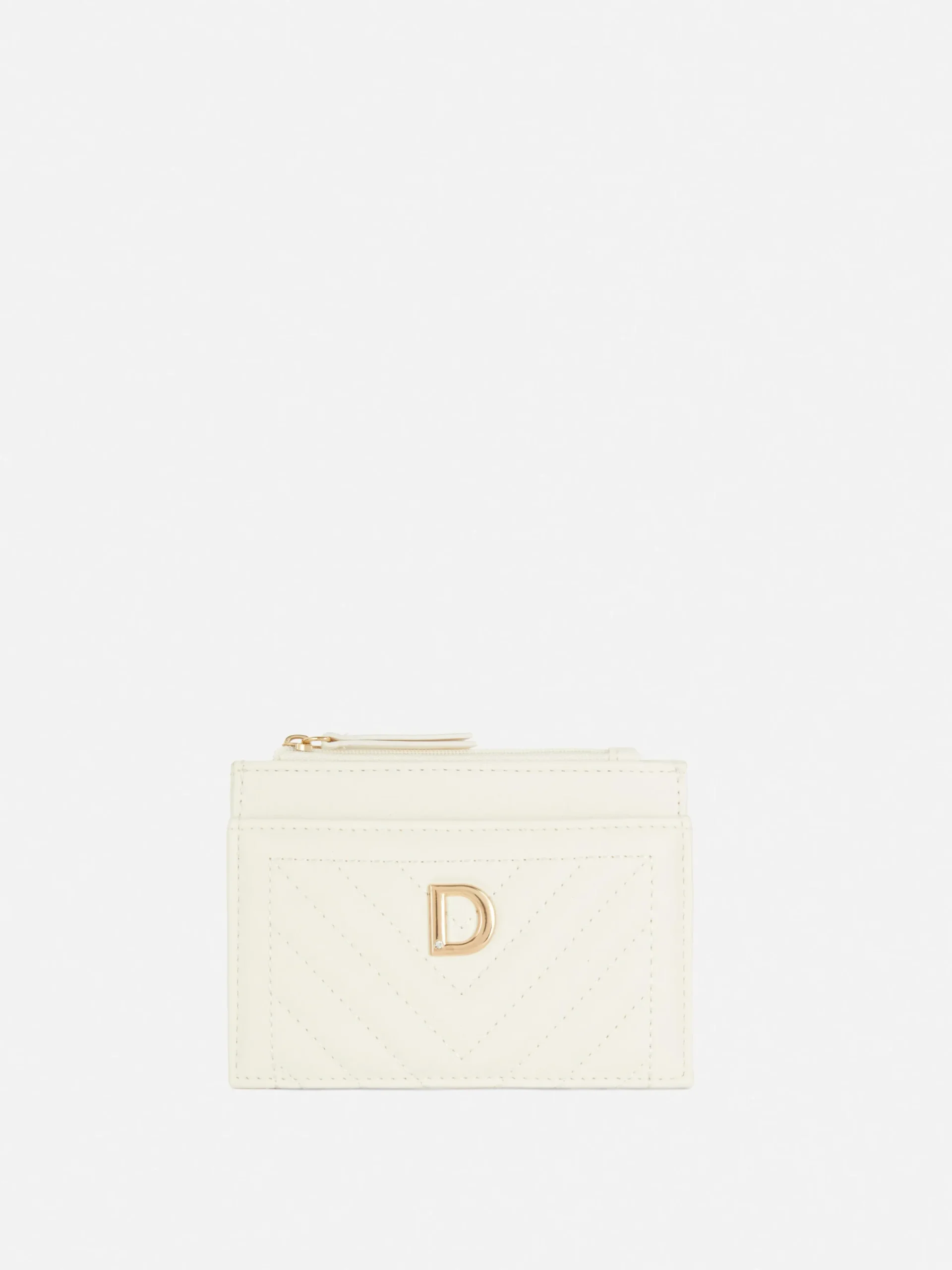 Porte-cartes Matelassé à Initiale