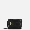Porte-monnaie En Simili Cuir Effet Croco Avec Initiale