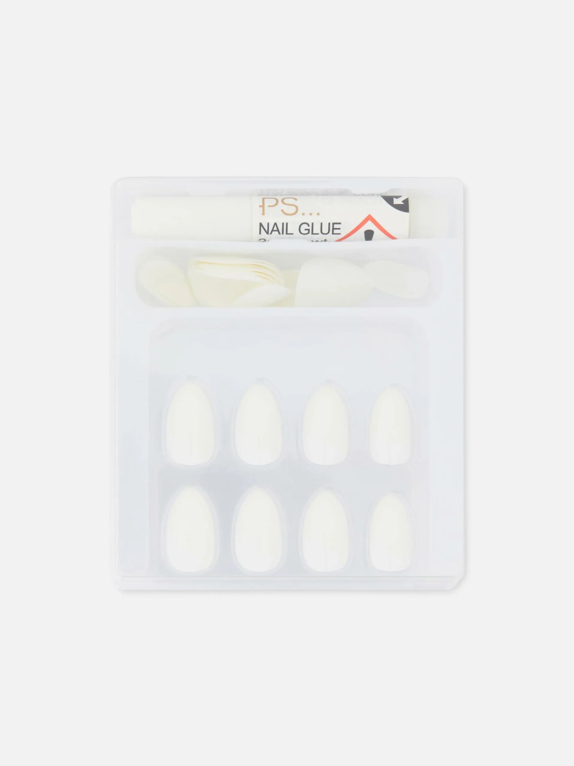 PS... Faux Ongles Brillants En Forme D'amande