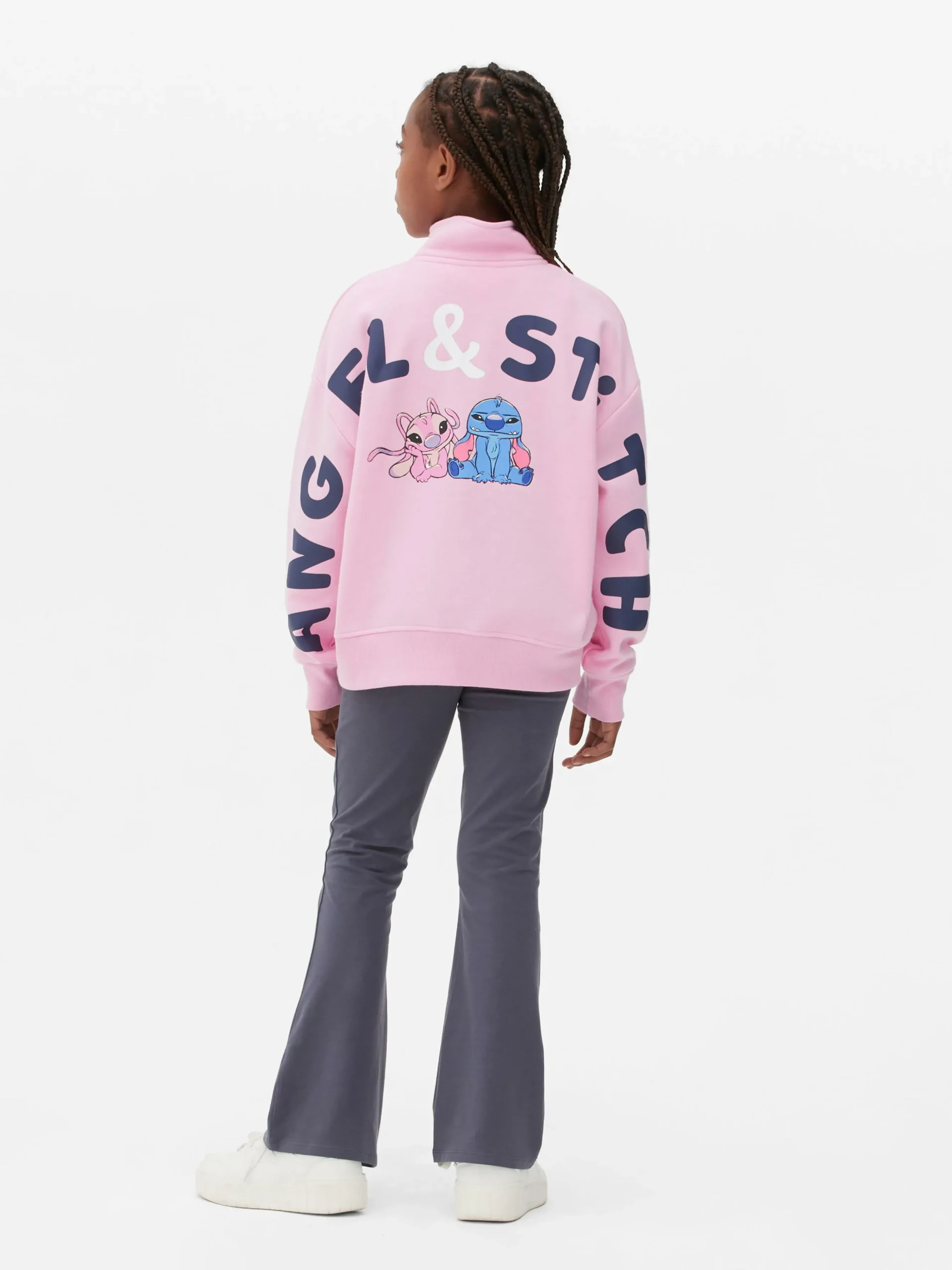 Pull à Col Zippé Disney Stitch & Angel
