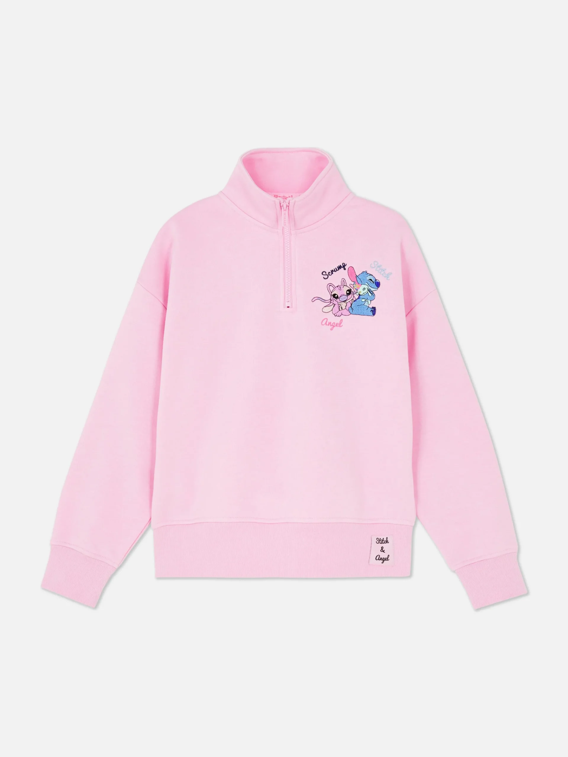 Pull à Col Zippé Disney Stitch & Angel