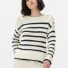 Pull à Rayures Et épaules En Treillage