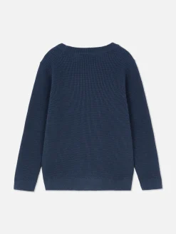 Pull En Maille Gaufrée Pour Garçon