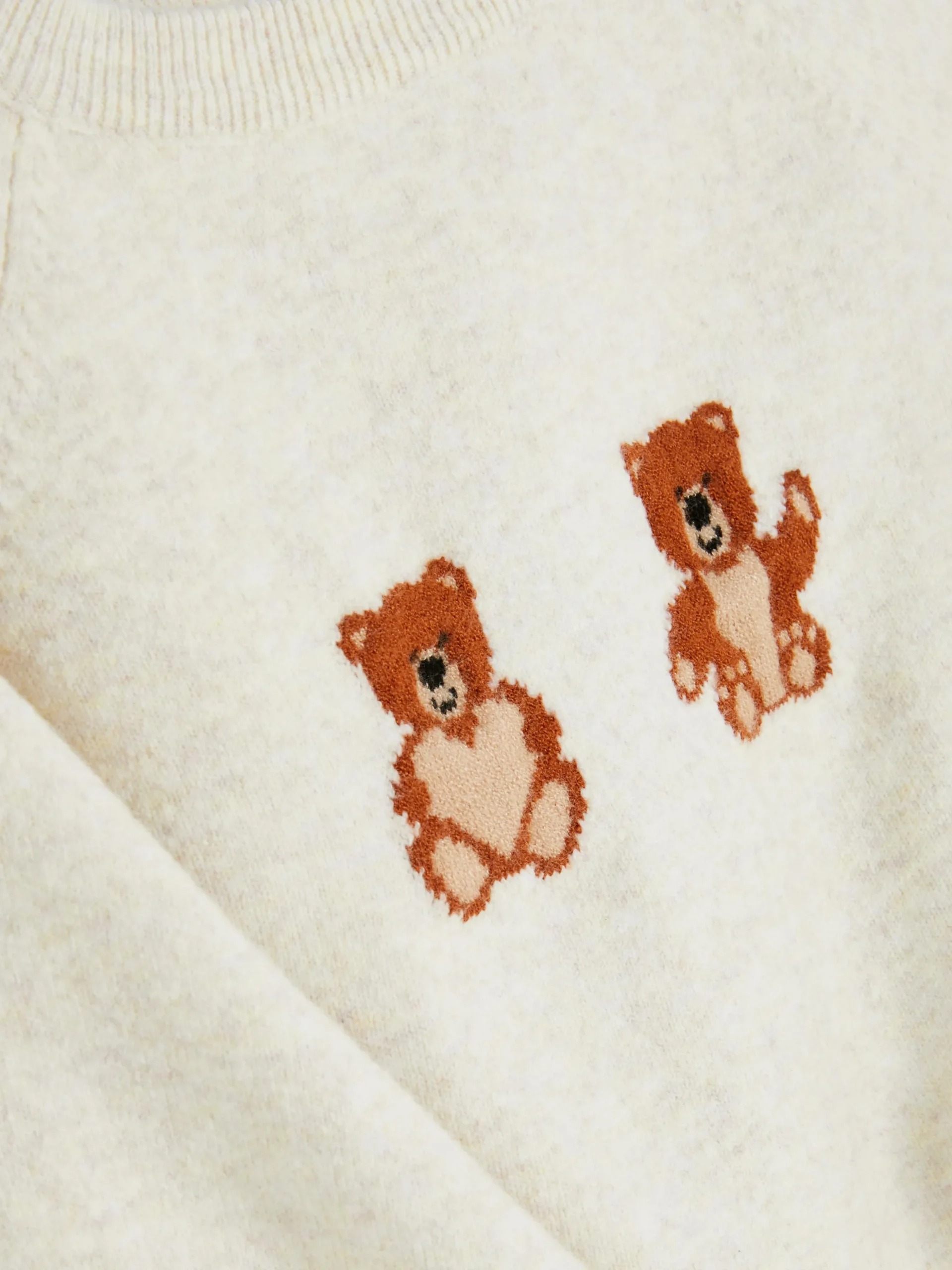 Pull En Maille Ours En Peluche