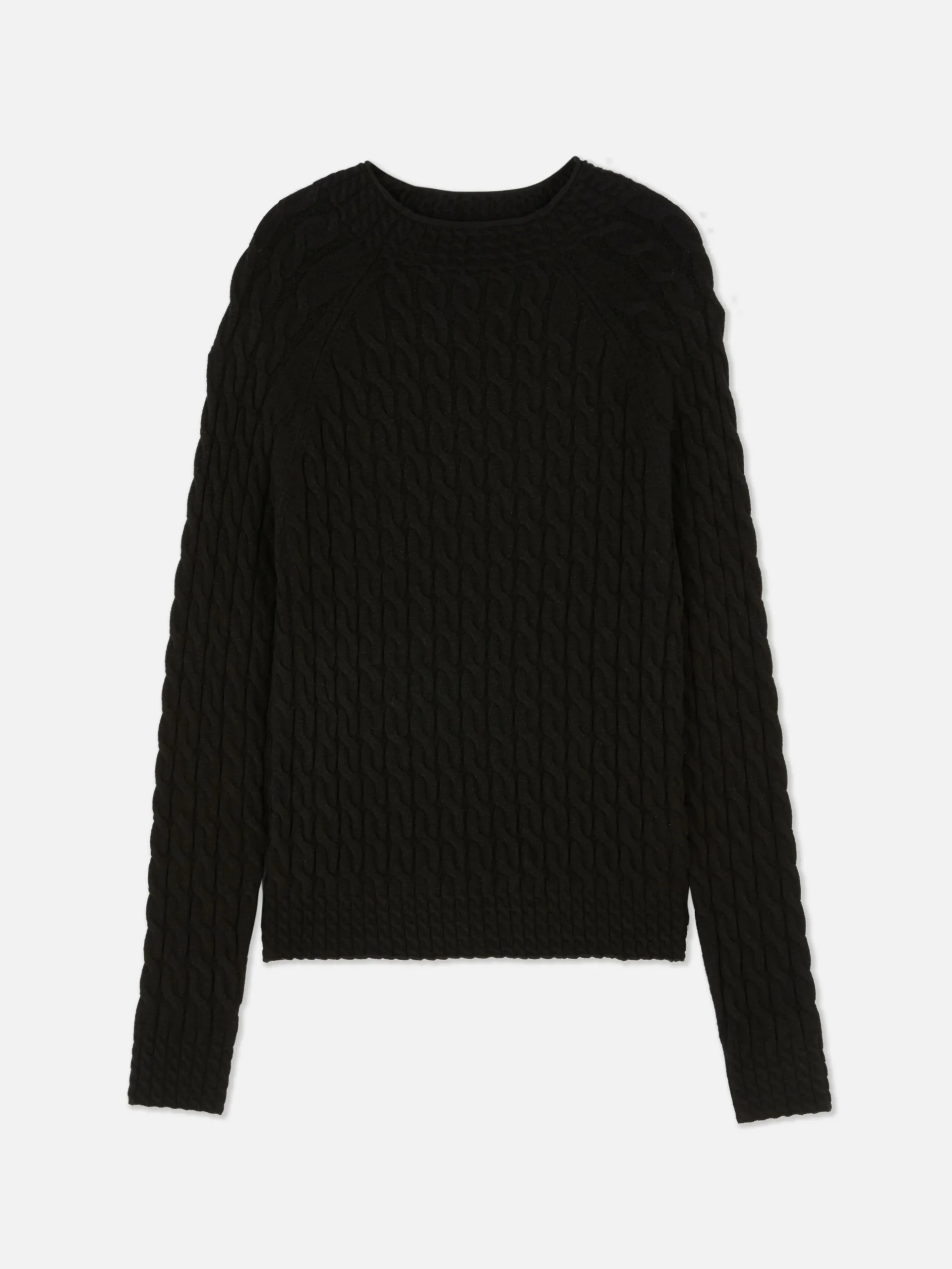 Pull En Maille Torsadée à Col Montant