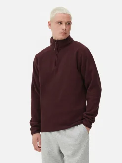 Pull En Molleton à Col Zippé