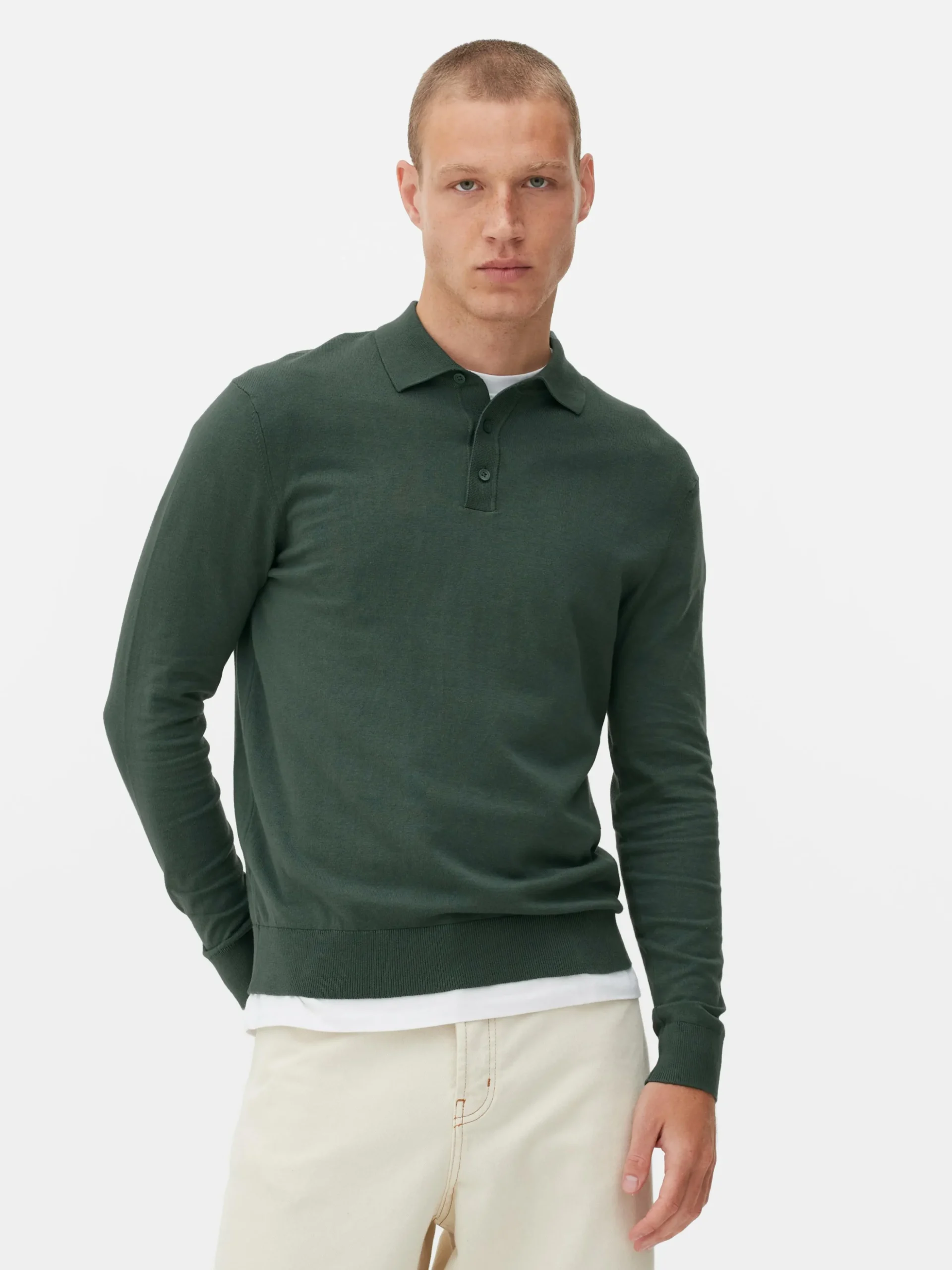 Pull Polo à Manches Longues