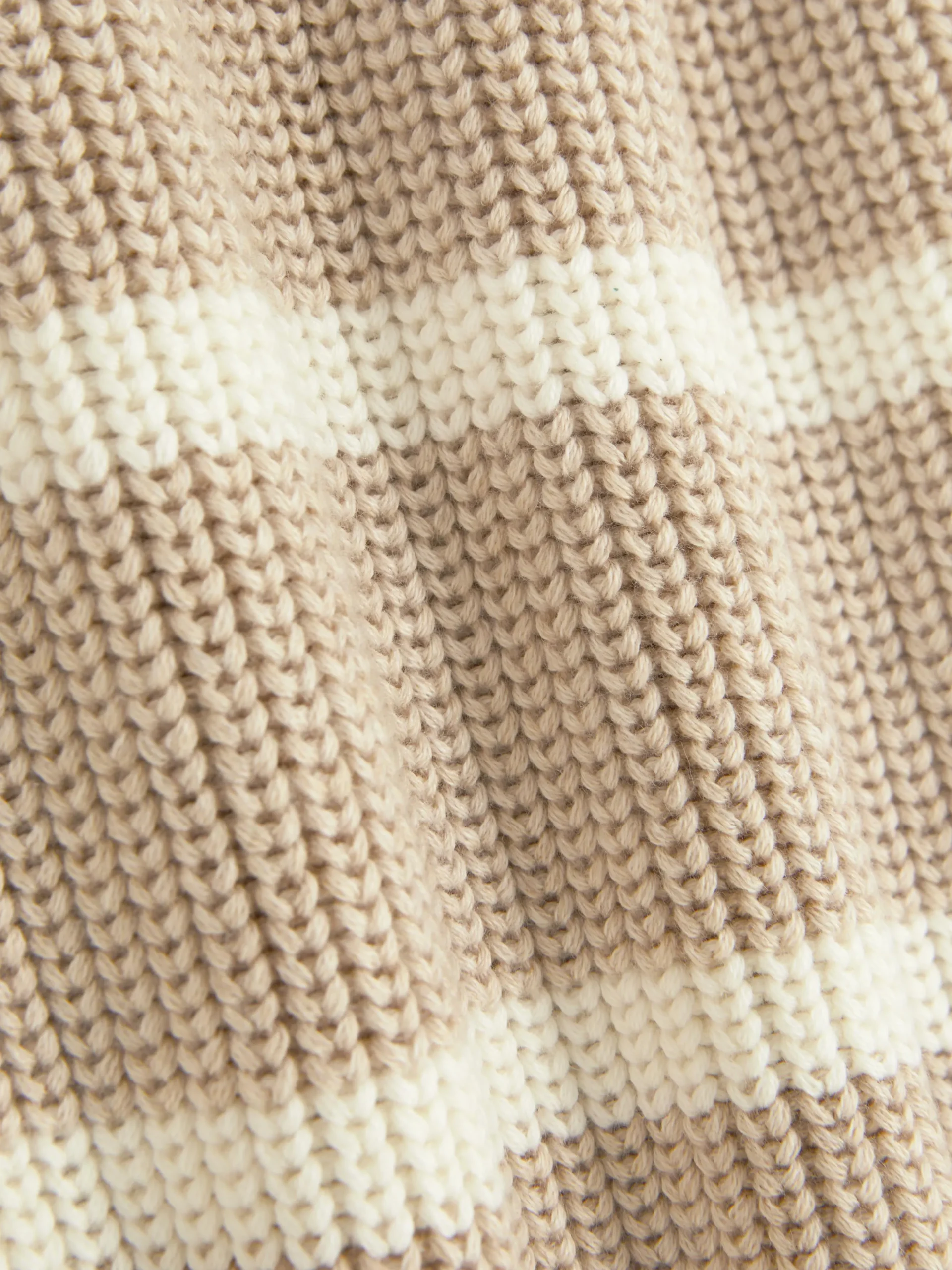 Pull Rayé à Col Cheminée