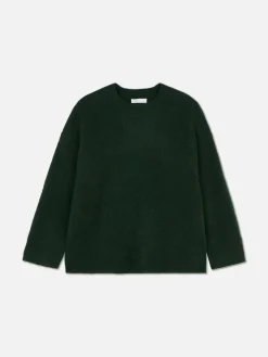 Pull Tricoté Avec Manches à Revers