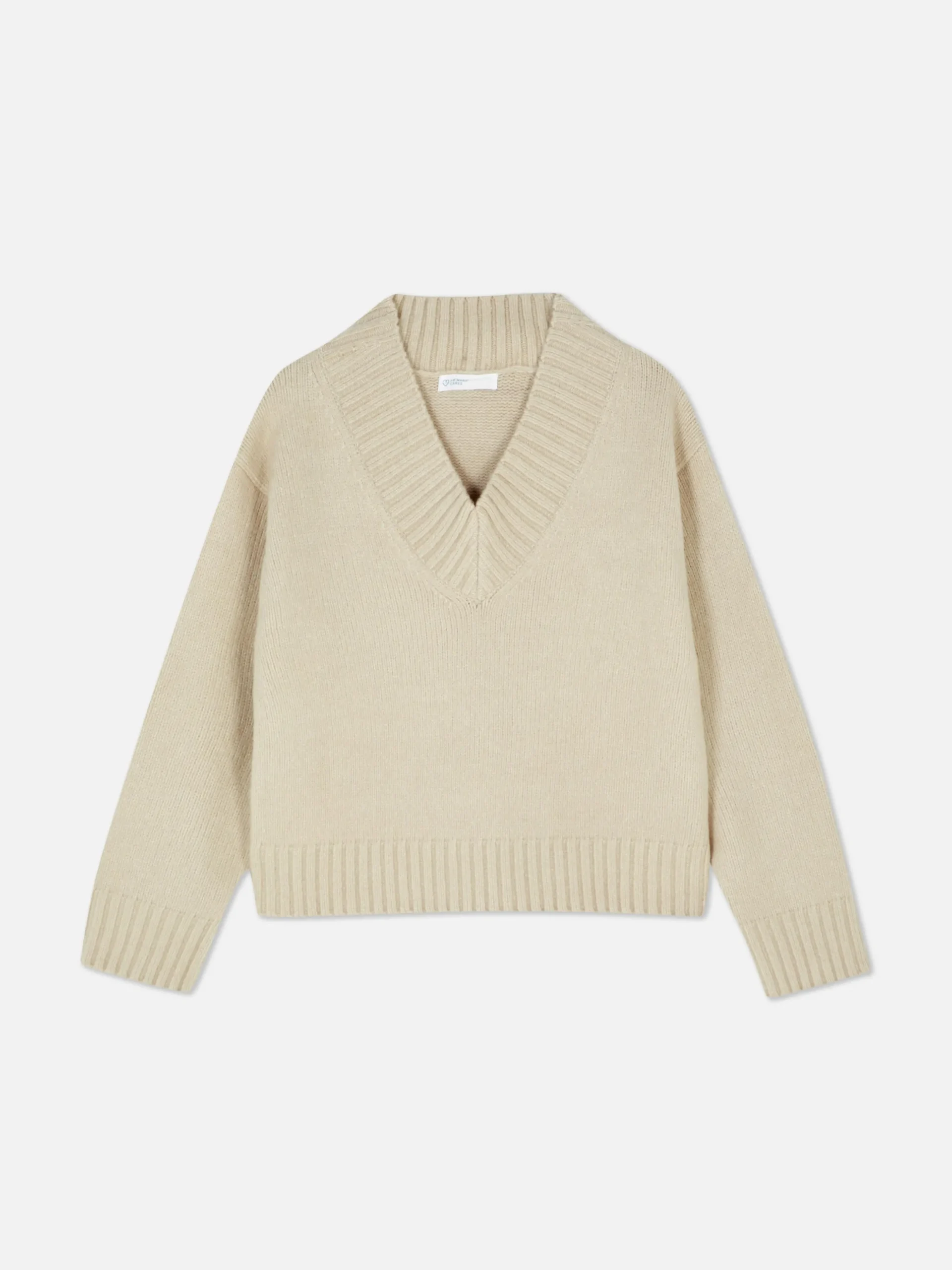 Pull Tricoté épais à Col En V