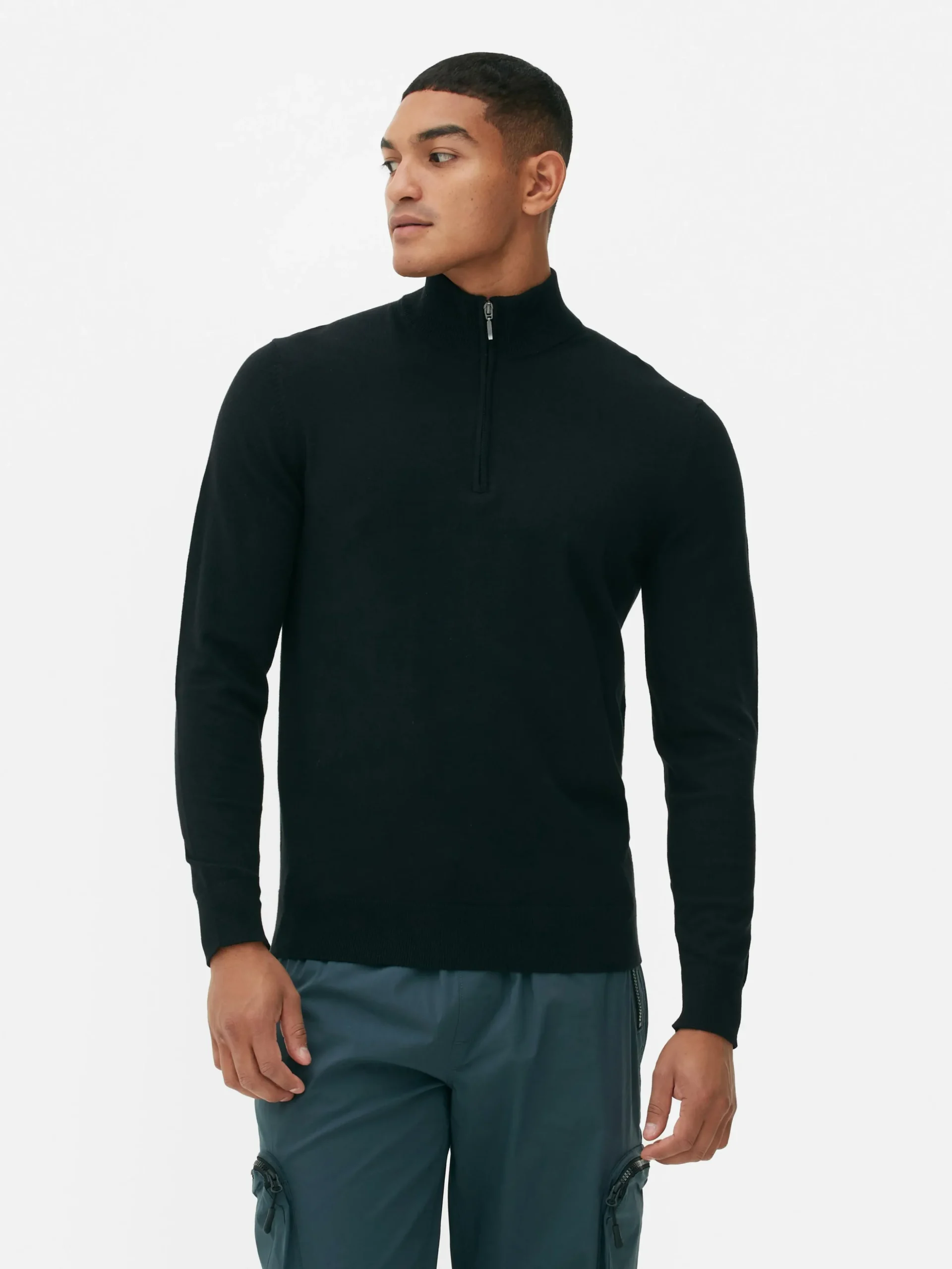 Pull Tricoté Semi-zippé