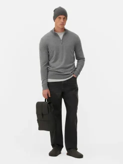 Pull Tricoté Semi-zippé
