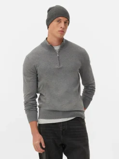 Pull Tricoté Semi-zippé