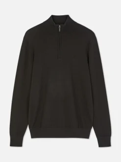 Pull Tricoté Semi-zippé