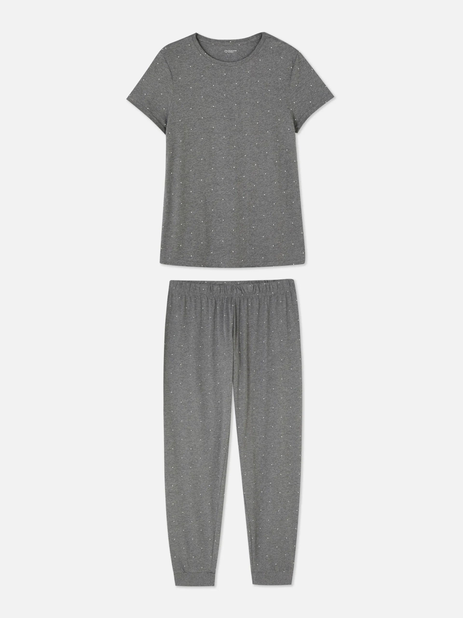 Pyjama à Manches Courtes En Jersey Imprimé