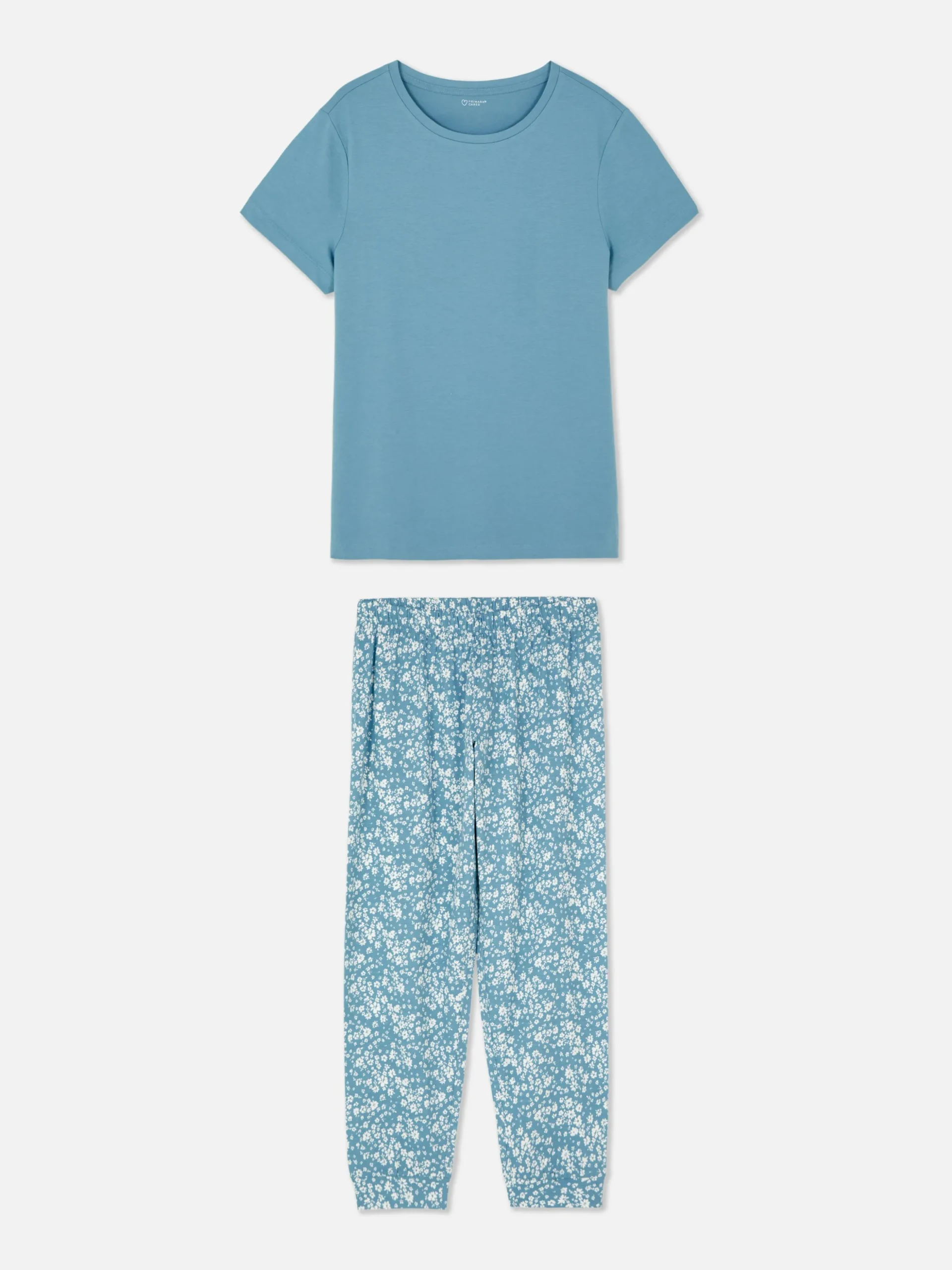 Pyjama à Manches Courtes Et Motif