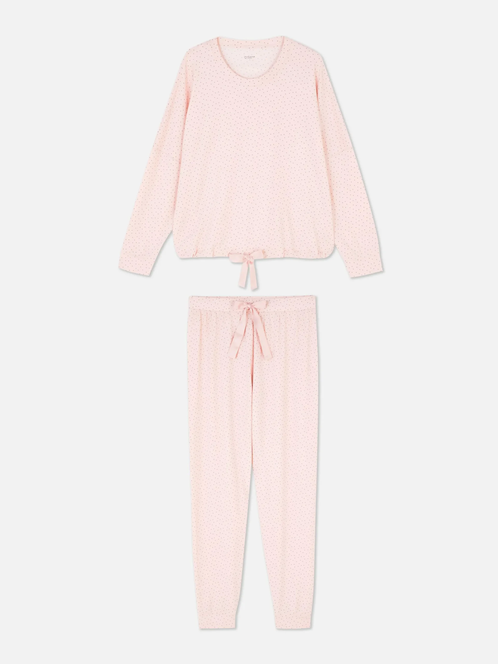 Pyjama à Manches Longues Et Détail Nœud
