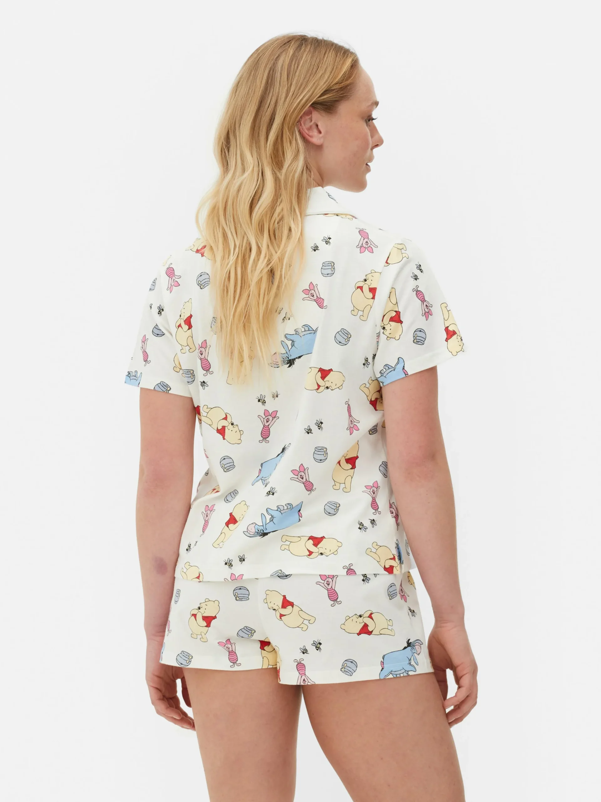 Pyjama Chemise Et Short Disney Winnie L'ourson