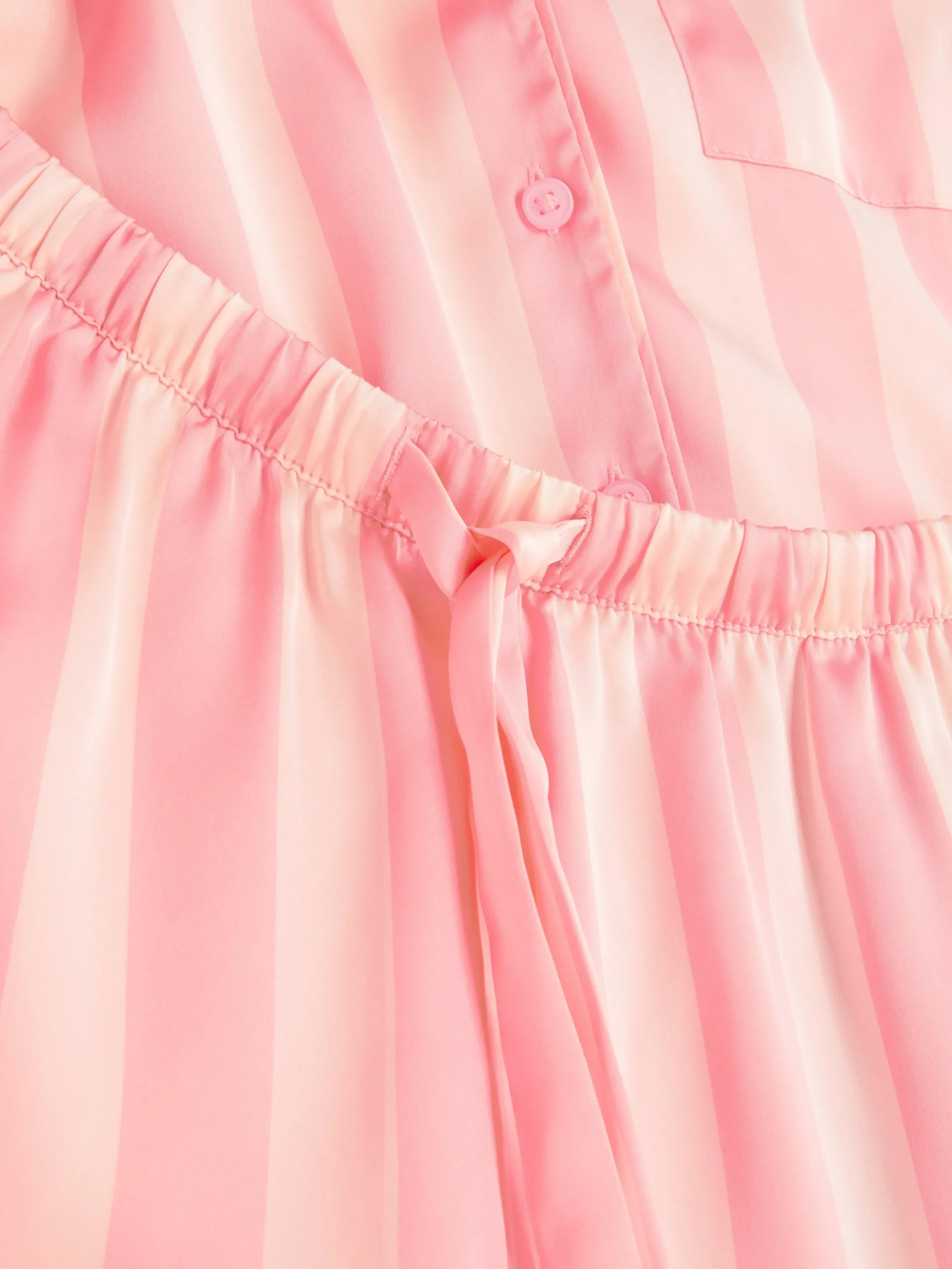 Pyjama Chemise Et Short En Satin