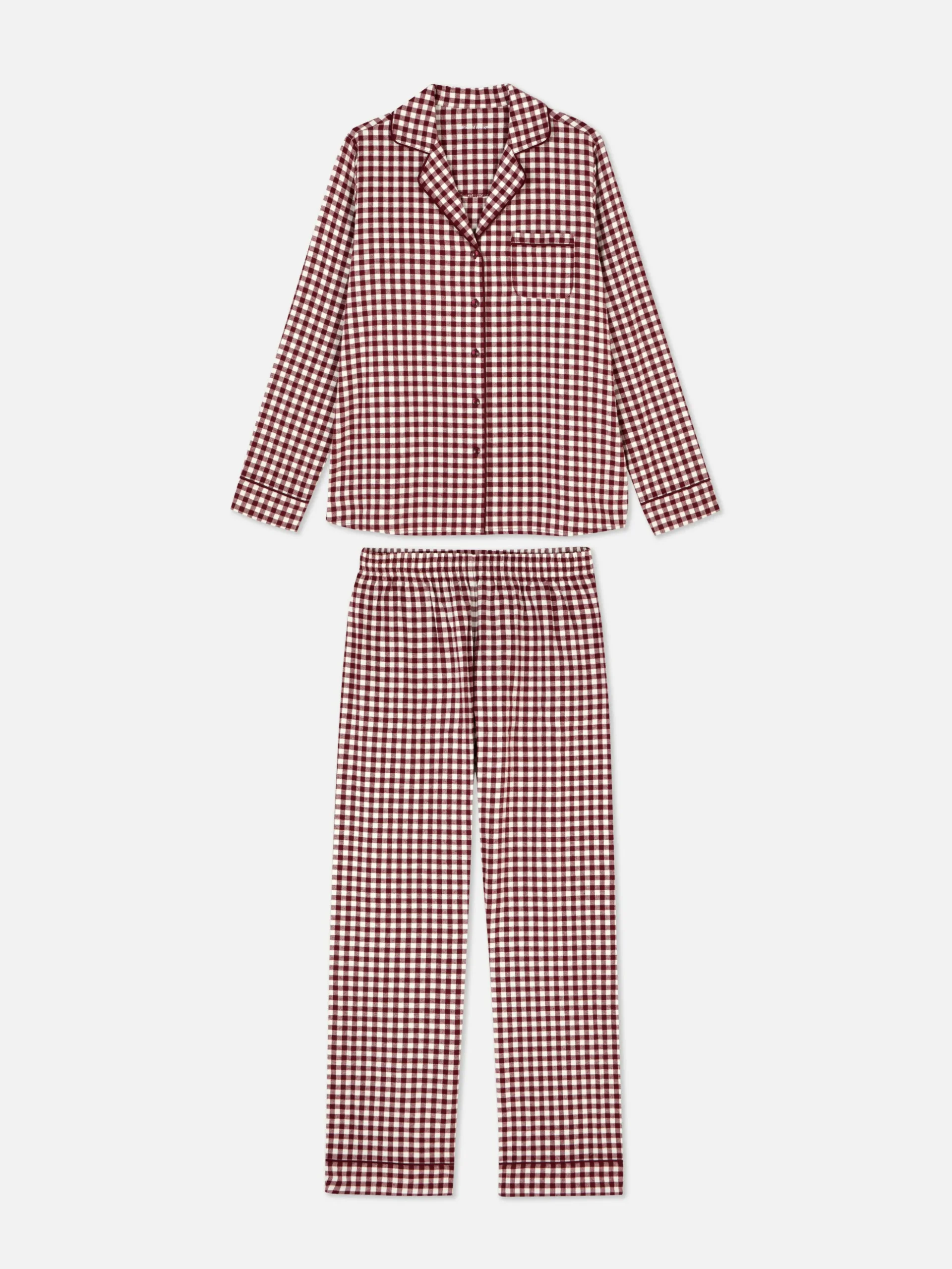 Pyjama En Flanelle à Manches Longues