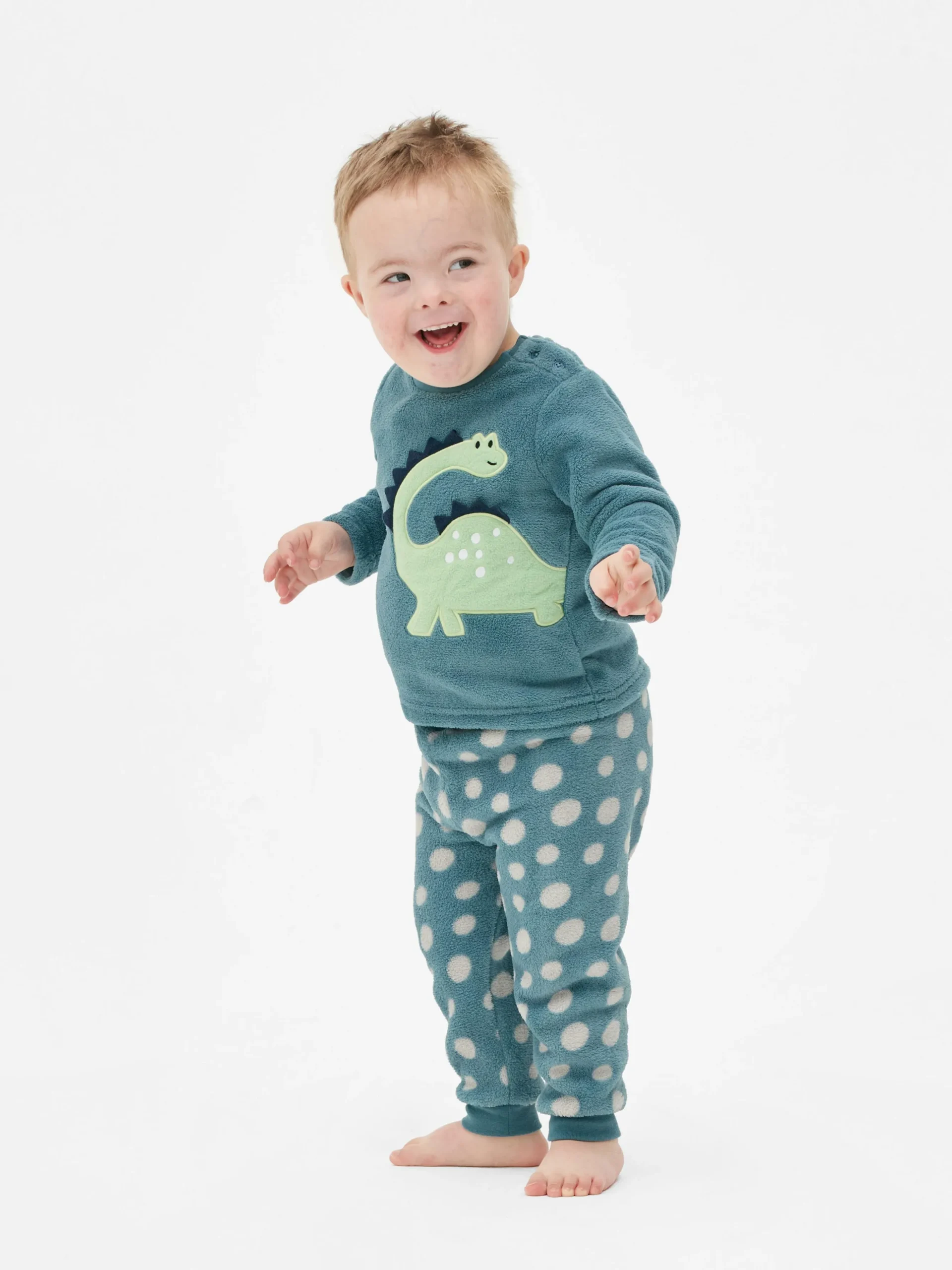 Pyjama En Molleton à Motif Ours
