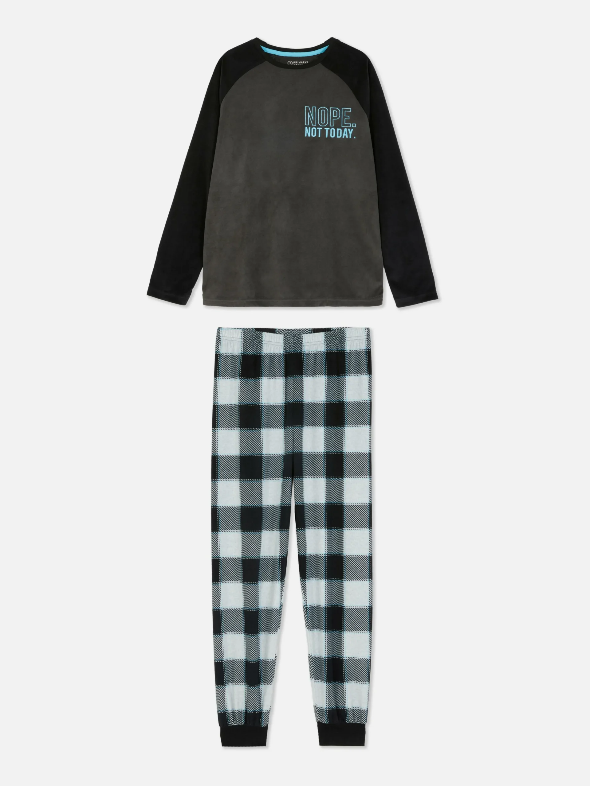 Pyjama En Velours à Carreaux