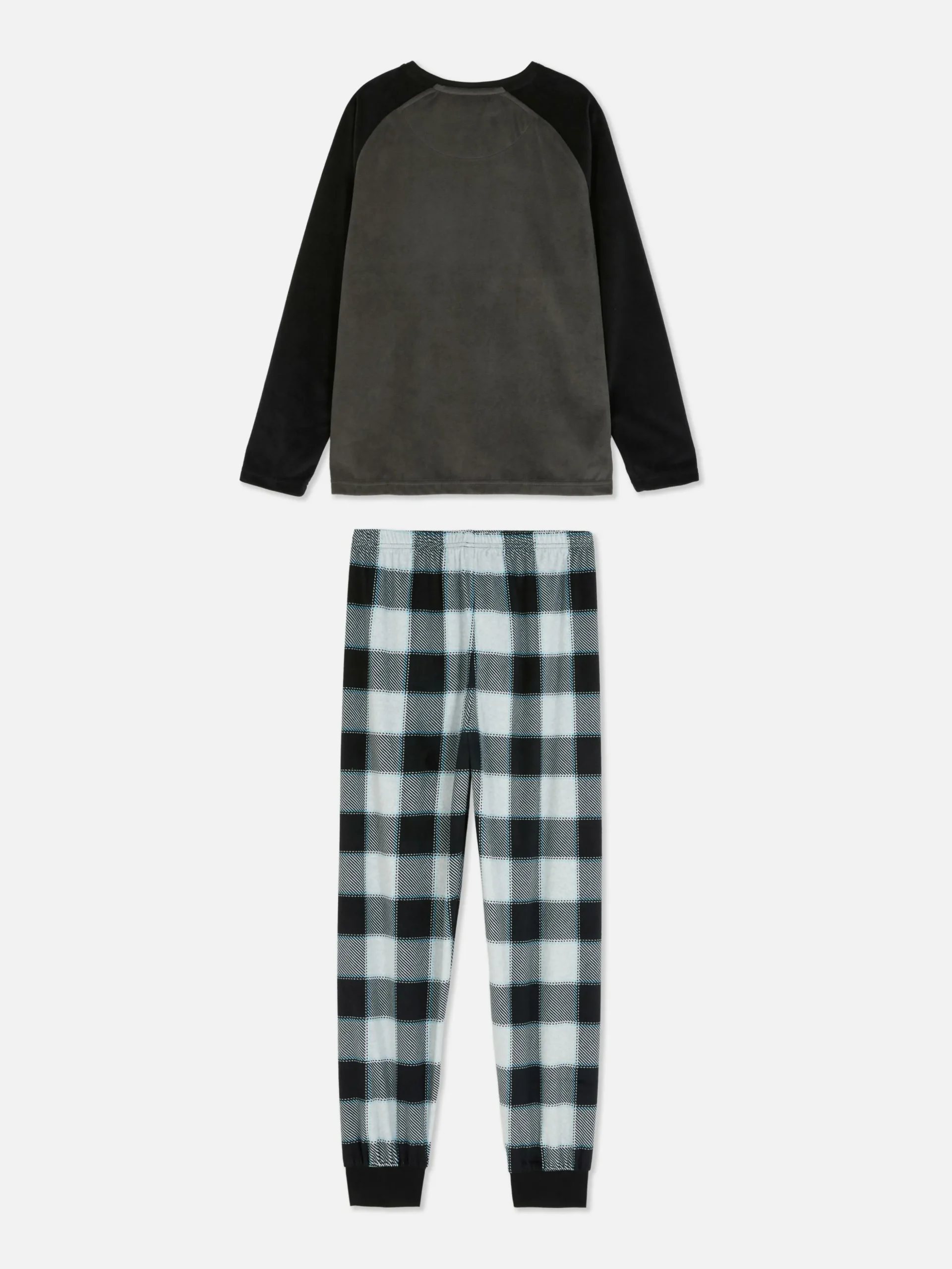 Pyjama En Velours à Carreaux