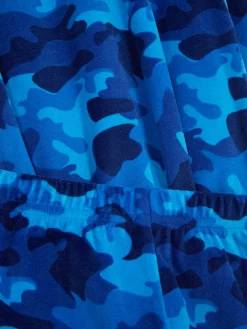 Pyjama En Velours à Motif Camouflage