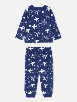 Pyjama En Velours Graphique
