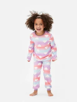 Pyjama En Velours Nuage à Dégradé