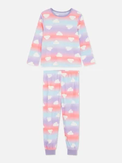 Pyjama En Velours Nuage à Dégradé