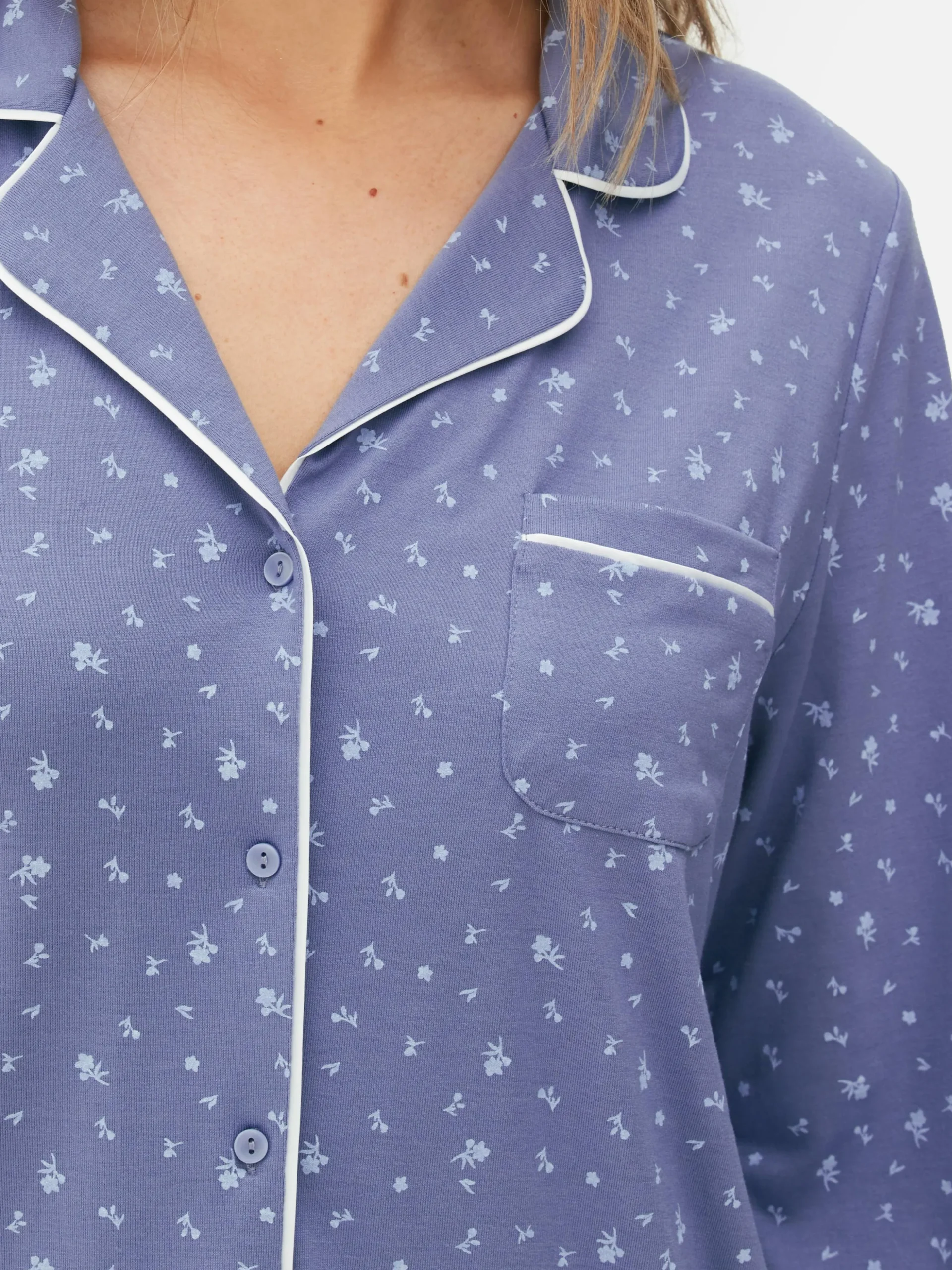 Pyjama Long Boyfriend à Motif
