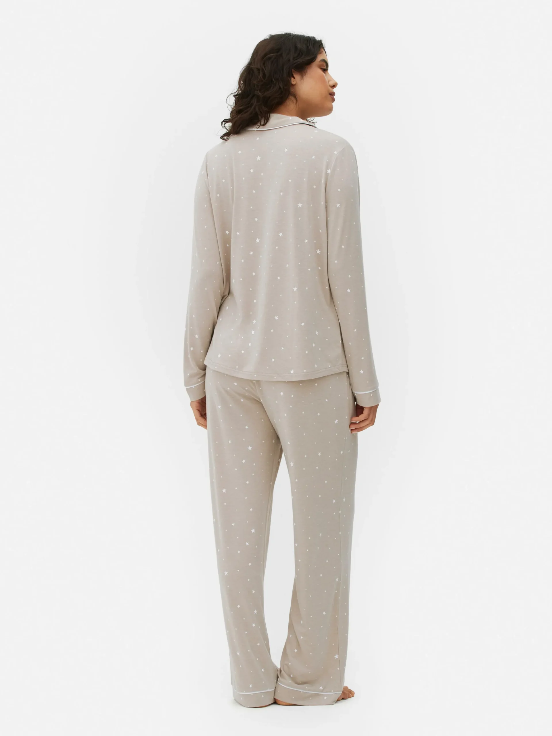 Pyjama Long Boyfriend à Motif