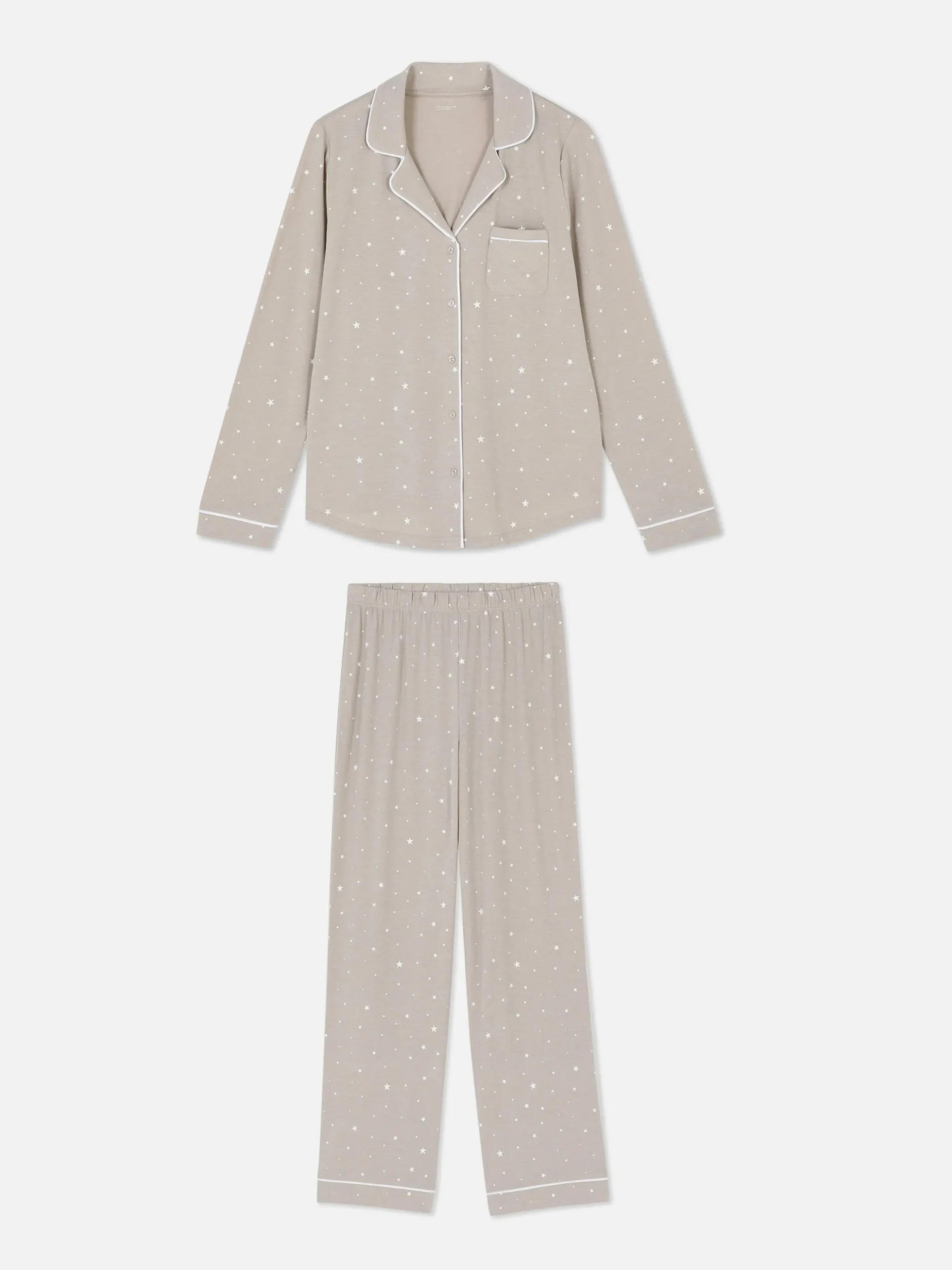 Pyjama Long Boyfriend à Motif