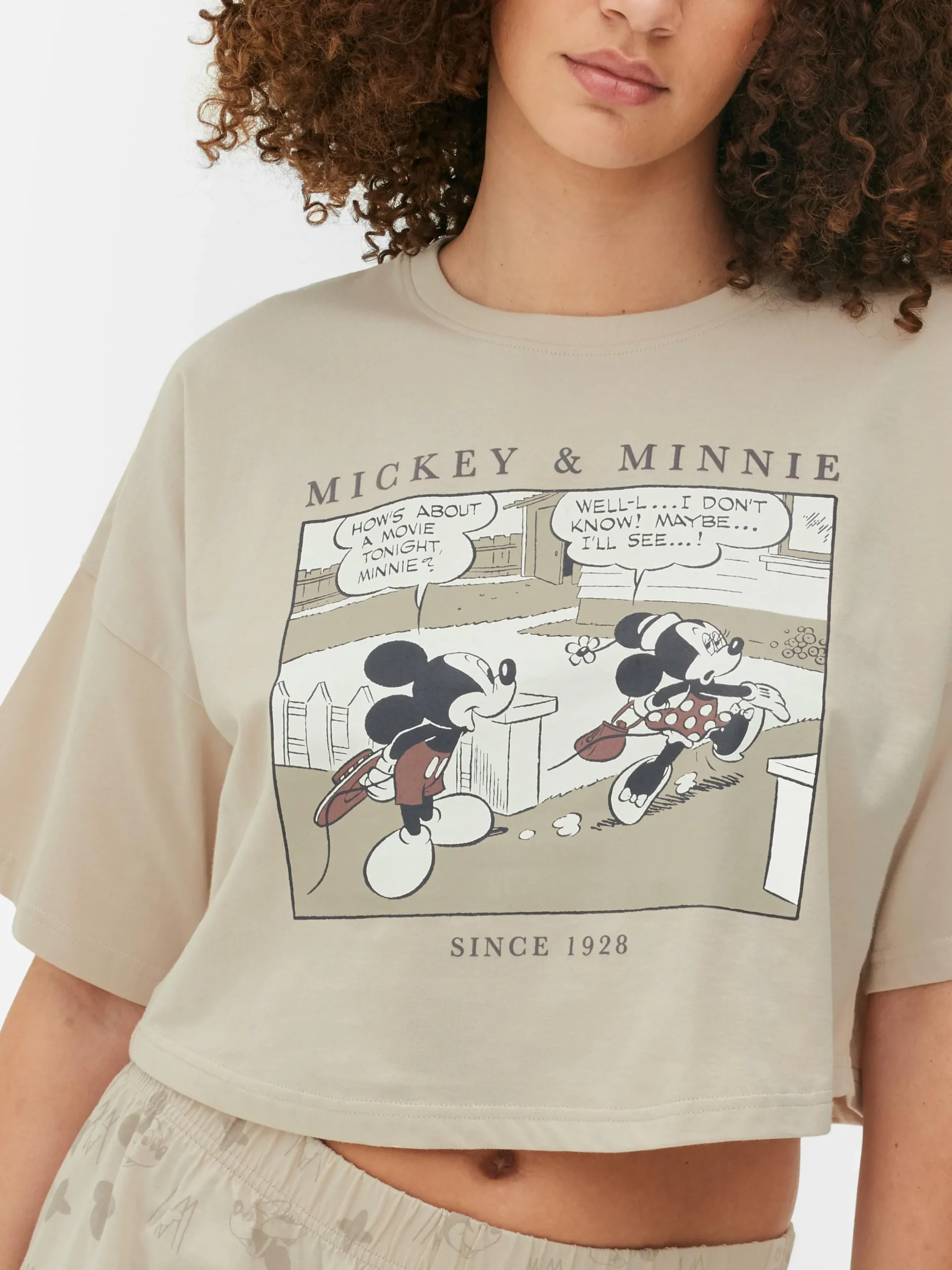 Pyjama Short à Motif Disney Mickey Mouse