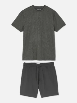 Pyjama Short Texturé