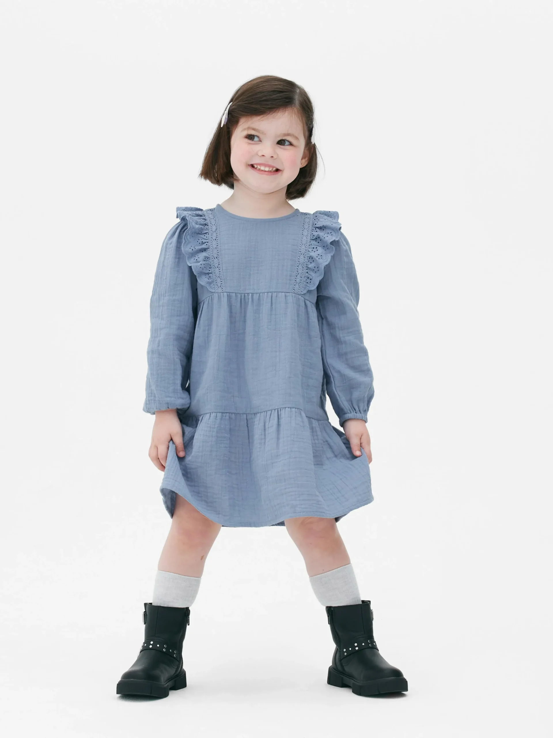 Robe à Superpositions En Broderie Anglaise