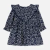 Robe à Volants à Motif Floral