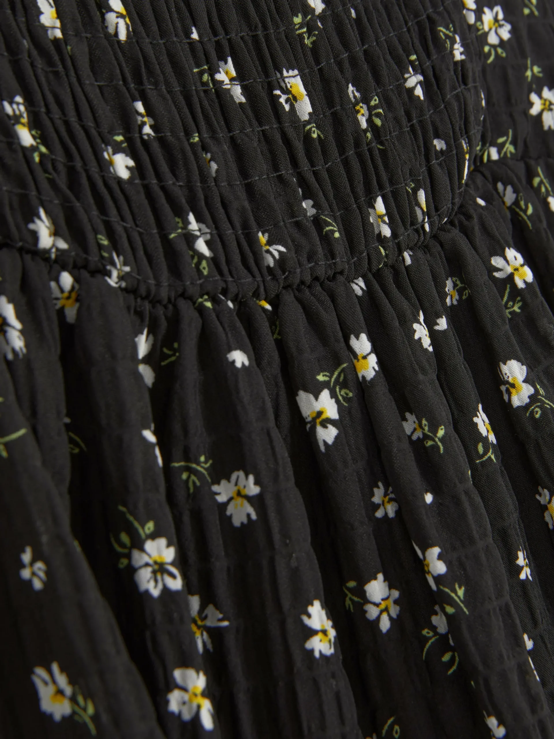 Robe Froncée à Fleurs