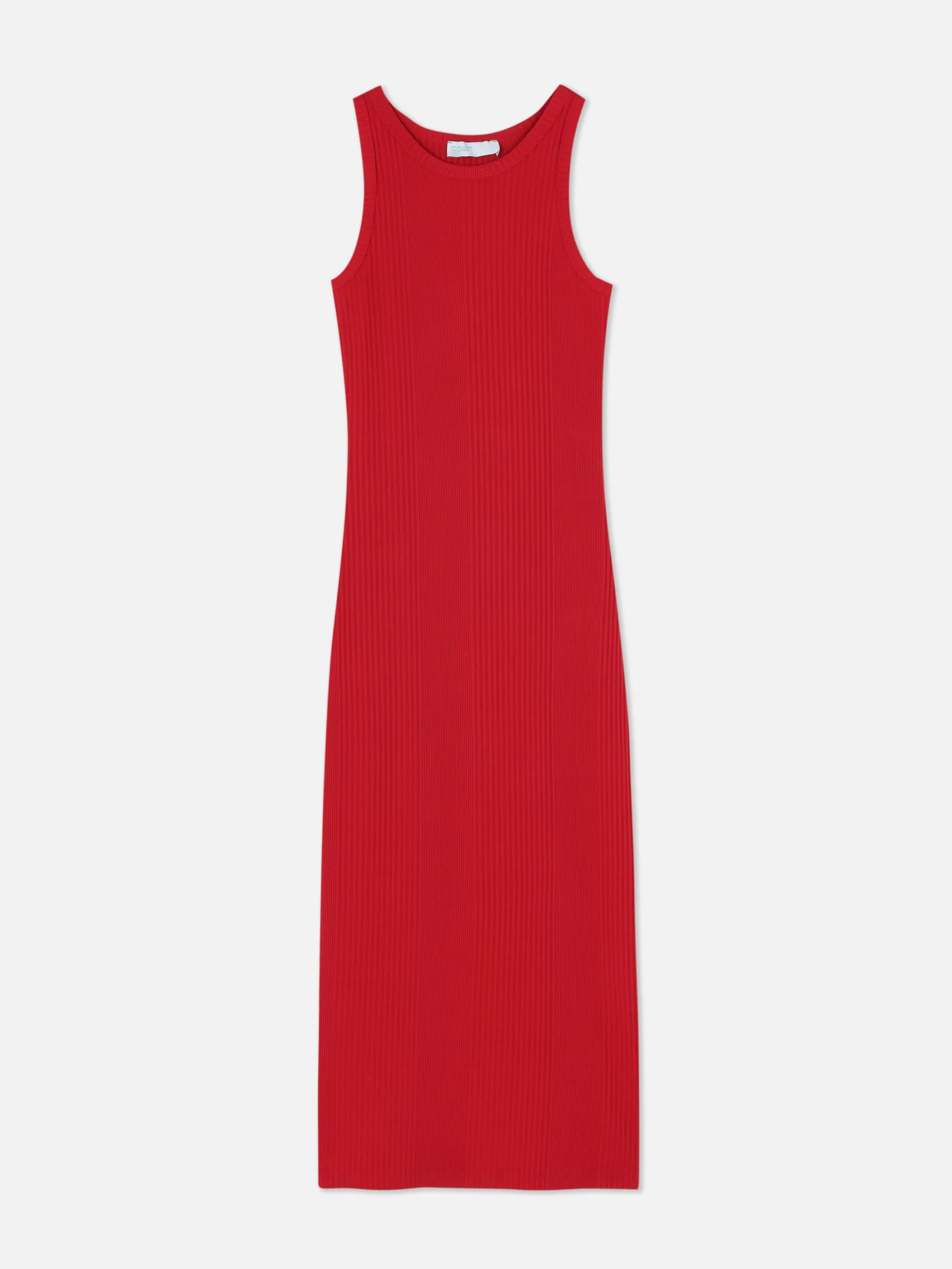 Robe Mi-longue Côtelée à Dos Nageur