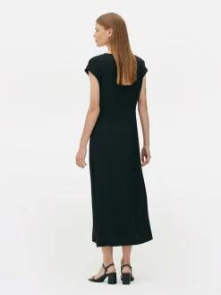 Robe Mi-longue En Satin The Edit