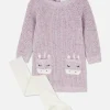 Robe-pull En Tricot Et Collants à Motif Licorne