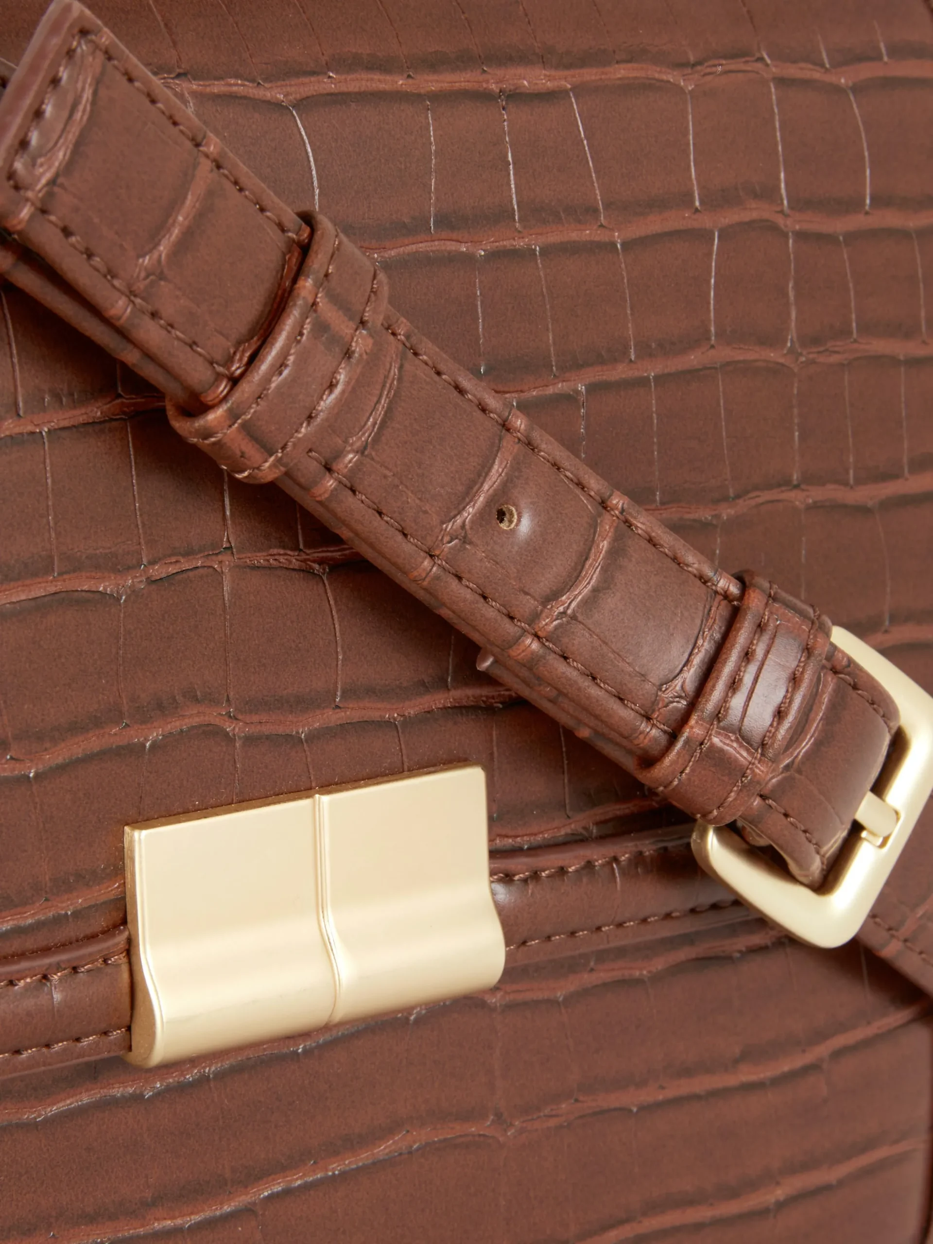 Sac à Bandoulière Imitation Croco