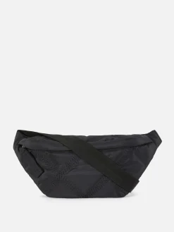 Sac Banane à Motif Losange Cousu