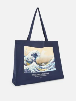 Sac En Toile Hosukai La Grande Vague