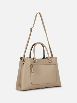 Sac Fourre-tout En Simili Cuir à Poche Zippée